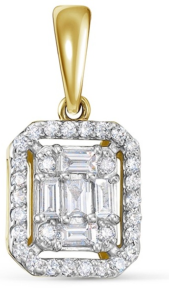 Подвеска Vesna Jewelry 32723-351-124-00 вес 1.41 г золото, бриллиант