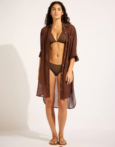 Туника SEAFOLLY коричневый