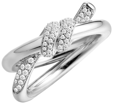 Fresh Jewelry CZ-R04015-X-W-X-X-W размер 18 вес 7.56 г серебро, родий, фианит