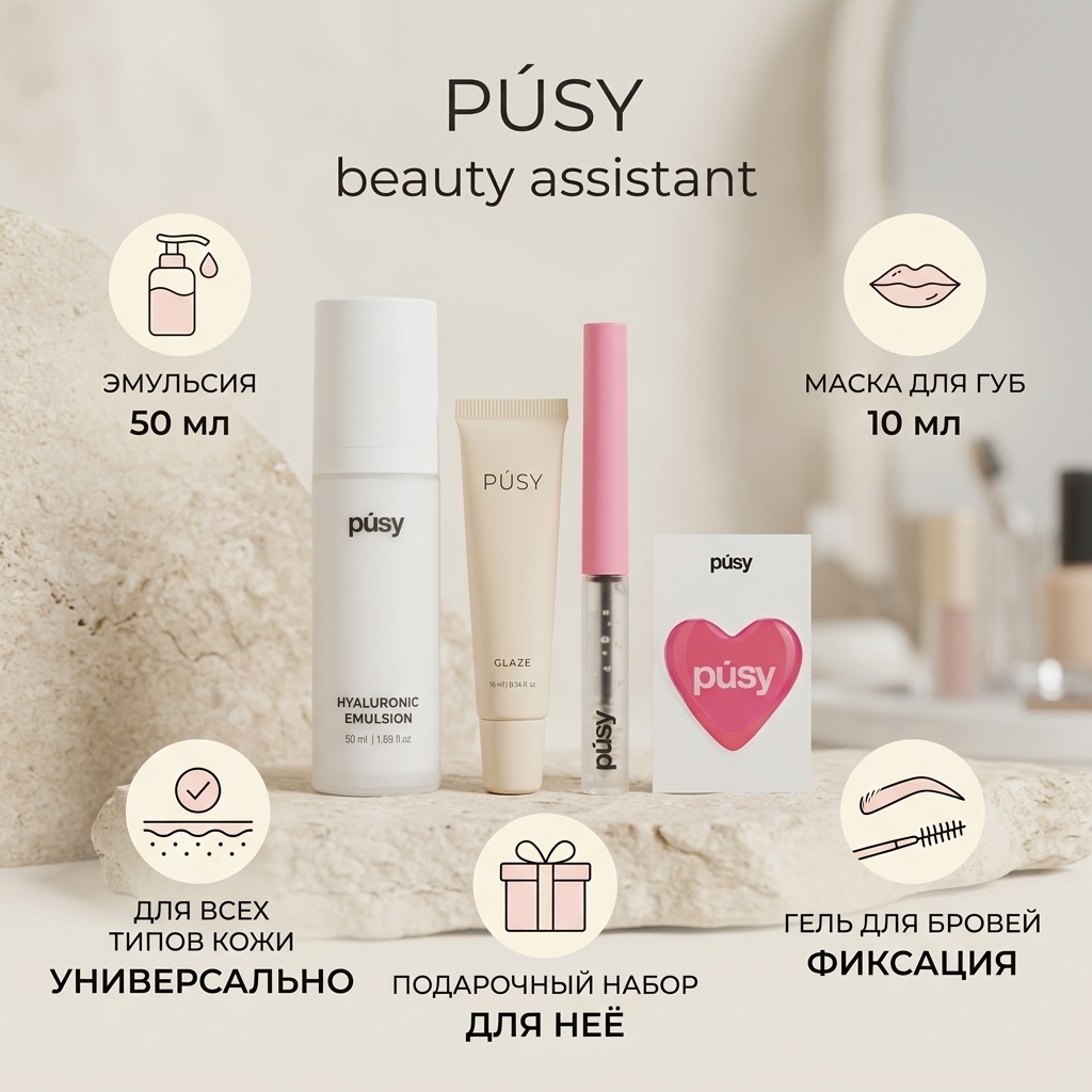 Pusy beauty assistant набор декоративной косметики для женщин