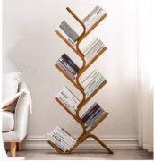 Стеллаж напольный , 59x21x140 см, коричневый