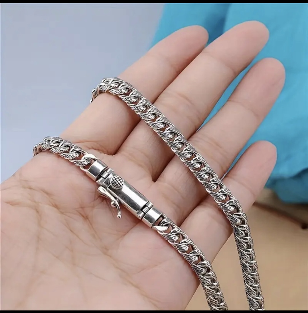 Цепь MKGOLD 316464669 длина 55 см, вес 96 г серебро, плетение кубинское