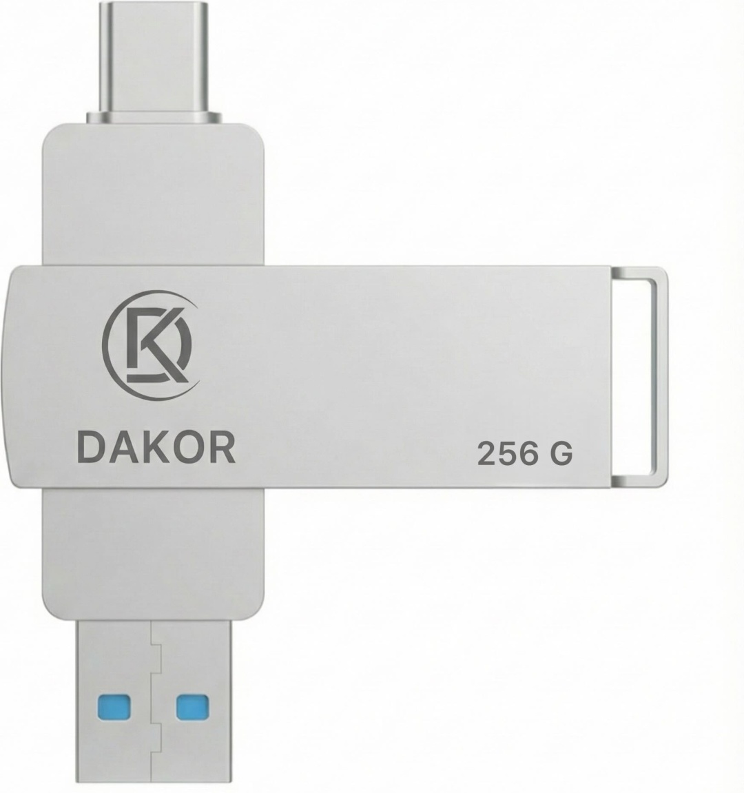 USB Flash карта DAKOR us-m004 256 Гб серебристый