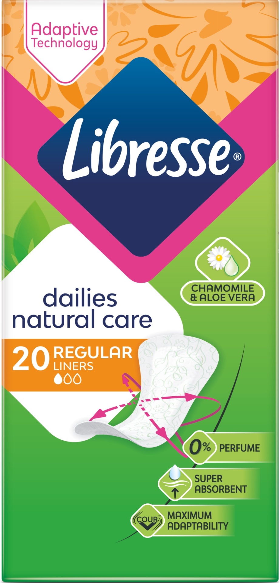 Libresse прокладки ежедневные Natural Care Нормал 20 шт