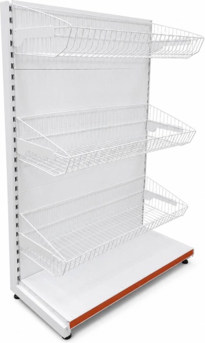Стеллаж торговый RKS 100x50x160 см, полок 4 шт