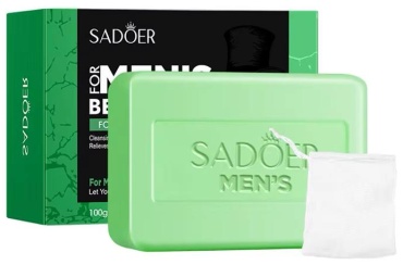 Кусковое мыло туалетное SADOER Men's beard cleaning soap 1 шт