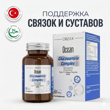 ORZAX Ocean глюкозамин хондроитин MSM комплекс таблетки 60 шт