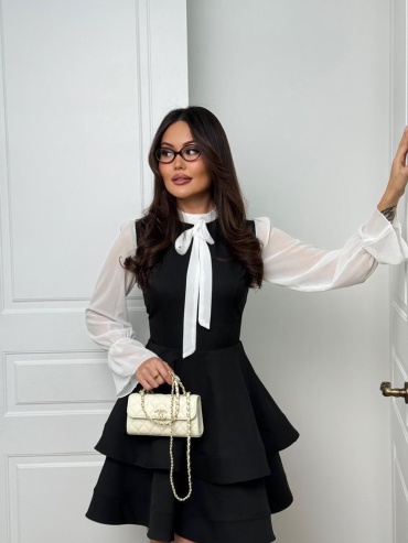 Вечернее платье FASHION черный, белый