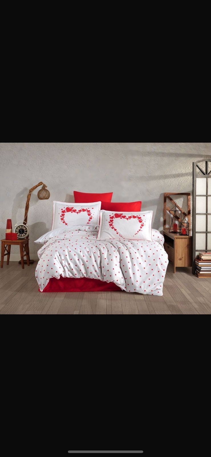 Пододеяльник семейный Wafel 160x220 красный, белый