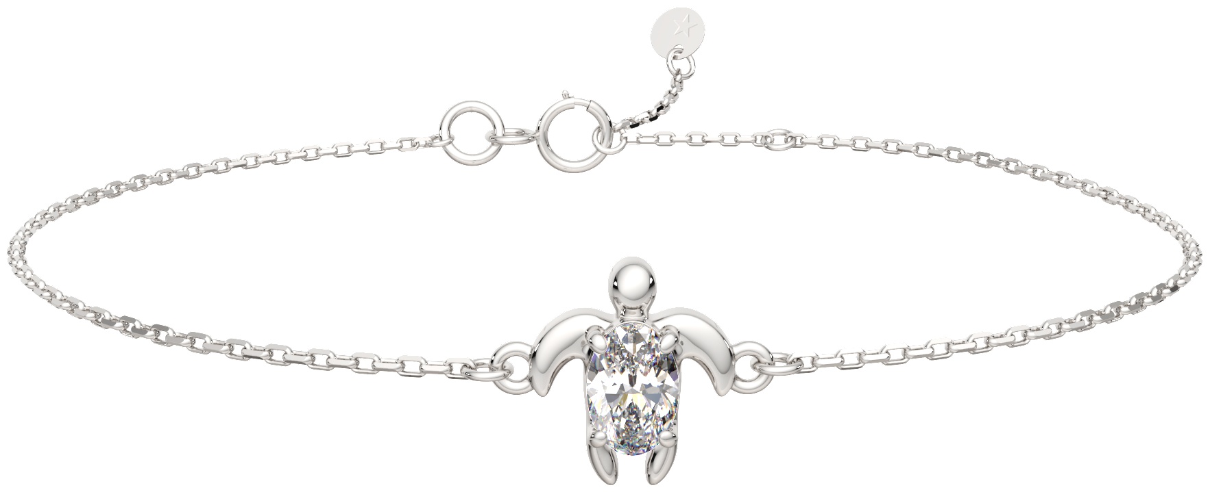 Lucente Silver ZO-0640080_18 длина 18 см, вес 1.41 г серебро, плетение фантазийное