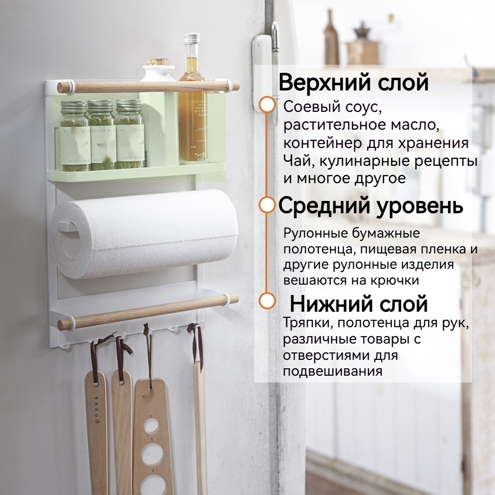 Полка кухонная 24.5x7.4 см дерево, чугун, 1 шт