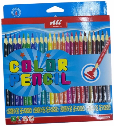 Цветной карандаш ALI Stationery форма трехгранная 24 шт