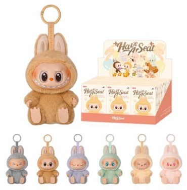 Брелок POP MART Labubu Have a Seat 15 винил, искусственный мех 1 шт
