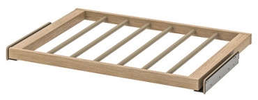 Вешалка IKEA IKEA KOMPLEMENT выдвижная вешалка для брюк, эффект дуба бежевый 6 шт