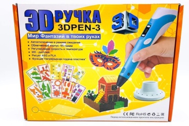 3DPEN 20000196 ABS, PLA 1.75 мм розовый