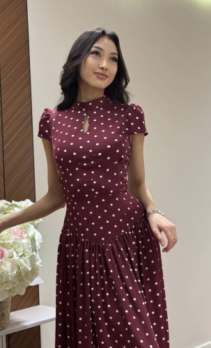 Вечернее платье 0risma бордовый
