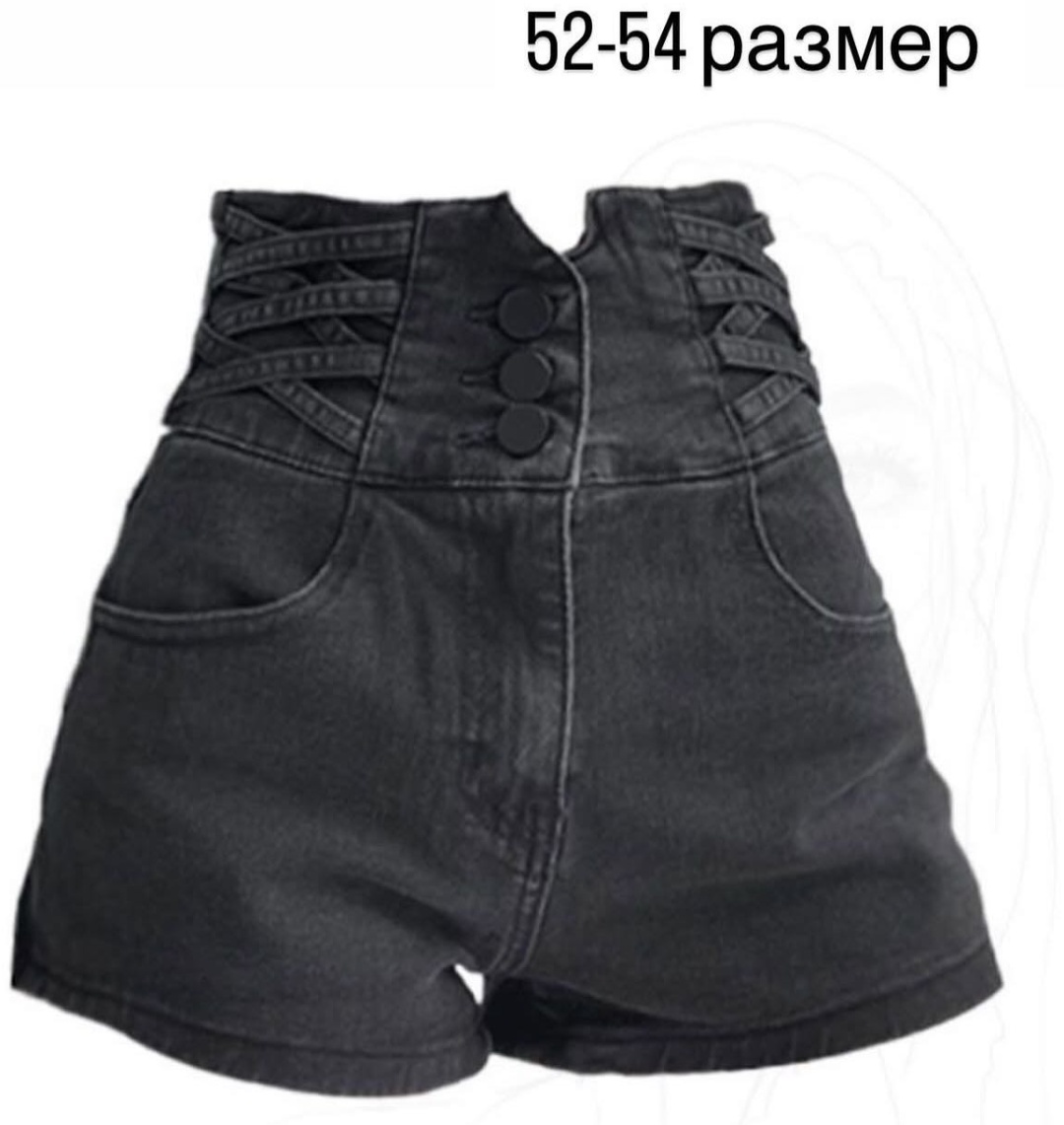 Джинсовые шорты черный