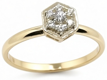 Ali Gold 26071 размер 18 вес 1 г золото, фианит