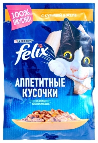 Felix кусочки в желе курица 85 г 30 шт