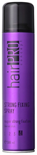 HAIR PRO CONCEPT Лак для волос Сильной фиксации Strong Fixing Spray лак сильная фиксация 300 мл