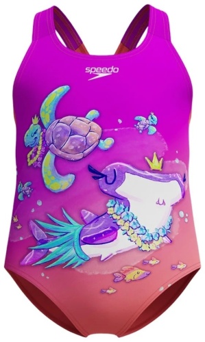 Слитный купальник Speedo фиолетовый