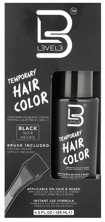 L3VEL3 Temporary Hair Color Black крем-краска 125 мл