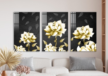 Room Art KZ модульная картина Модульная картина лотос 200x100 см