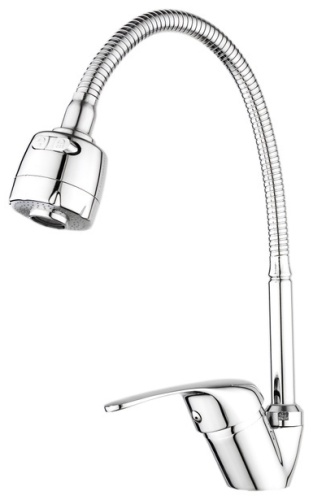 Смеситель с гибким изливом Dionis R0855, цинк, цвет хром