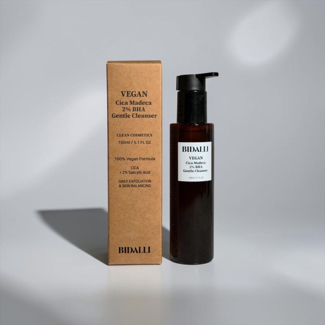 BIDALLI Vegan Cica Madeca 2% BHA Gentle Cleanser гель 150 мл