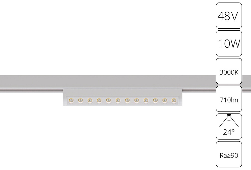 Arte Lamp магнитный трековый светильник OPTIMA/A7288PL-1WH
