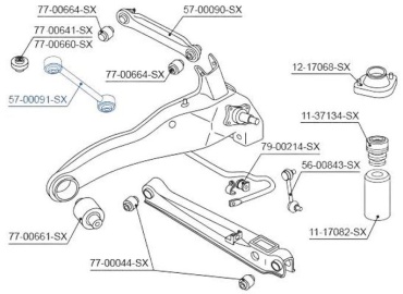 Stellox тяга подвески 5700091SX