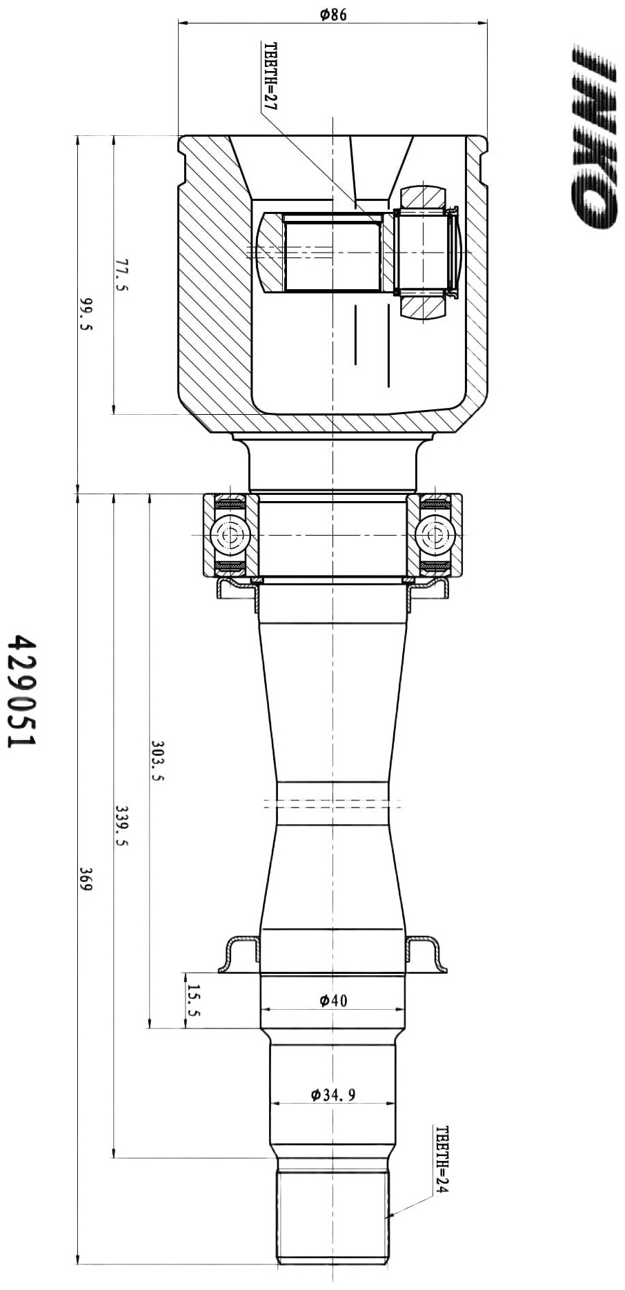 INKO шрус внутренний 429051