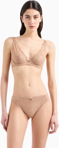 Слипы Emporio Armani темно-бежевый