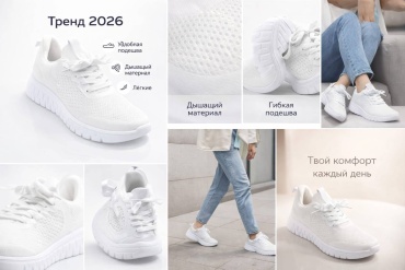 Кроссовки FASHION белый