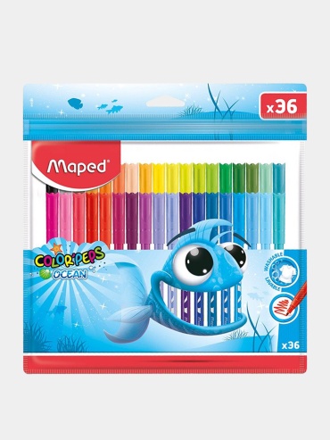 Фломастеры Maped Color'peps. Ocean, 36 цветов