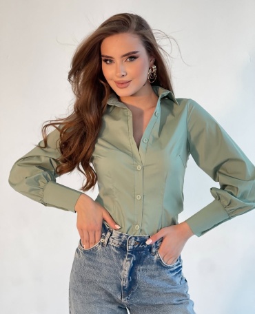 Рубашка Anro Fashion мятный