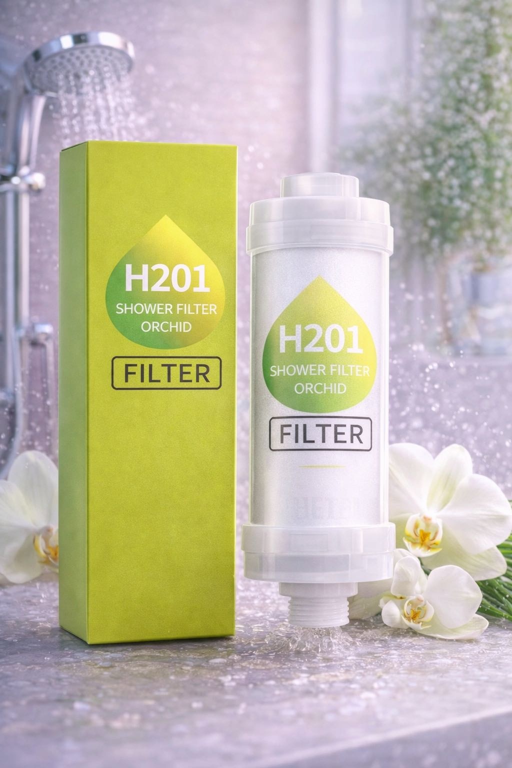 Фильтр для душа Ароматический фильтр с орхидеей Filtr225, ресурс: 7200 л