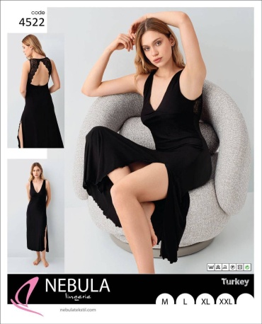 Ночная сорочка Nebula Lingerie черный, графит