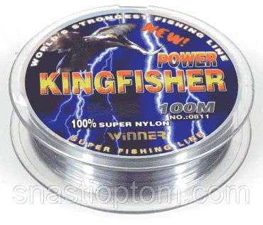 Леска FishКИТ монофильная Kingfisher 0.25мм 100М 15 0.25 мм прозрачный