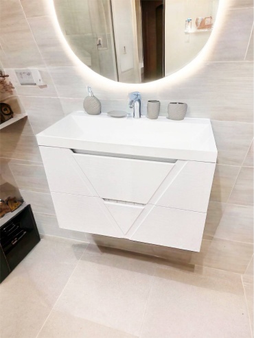 Тумба с раковиной MT-VER92, 90x50x45 см, белый