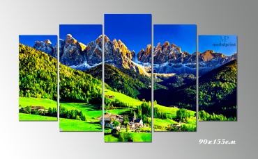 MP modulprint модульная картина Горный пейзаж 155x90 см