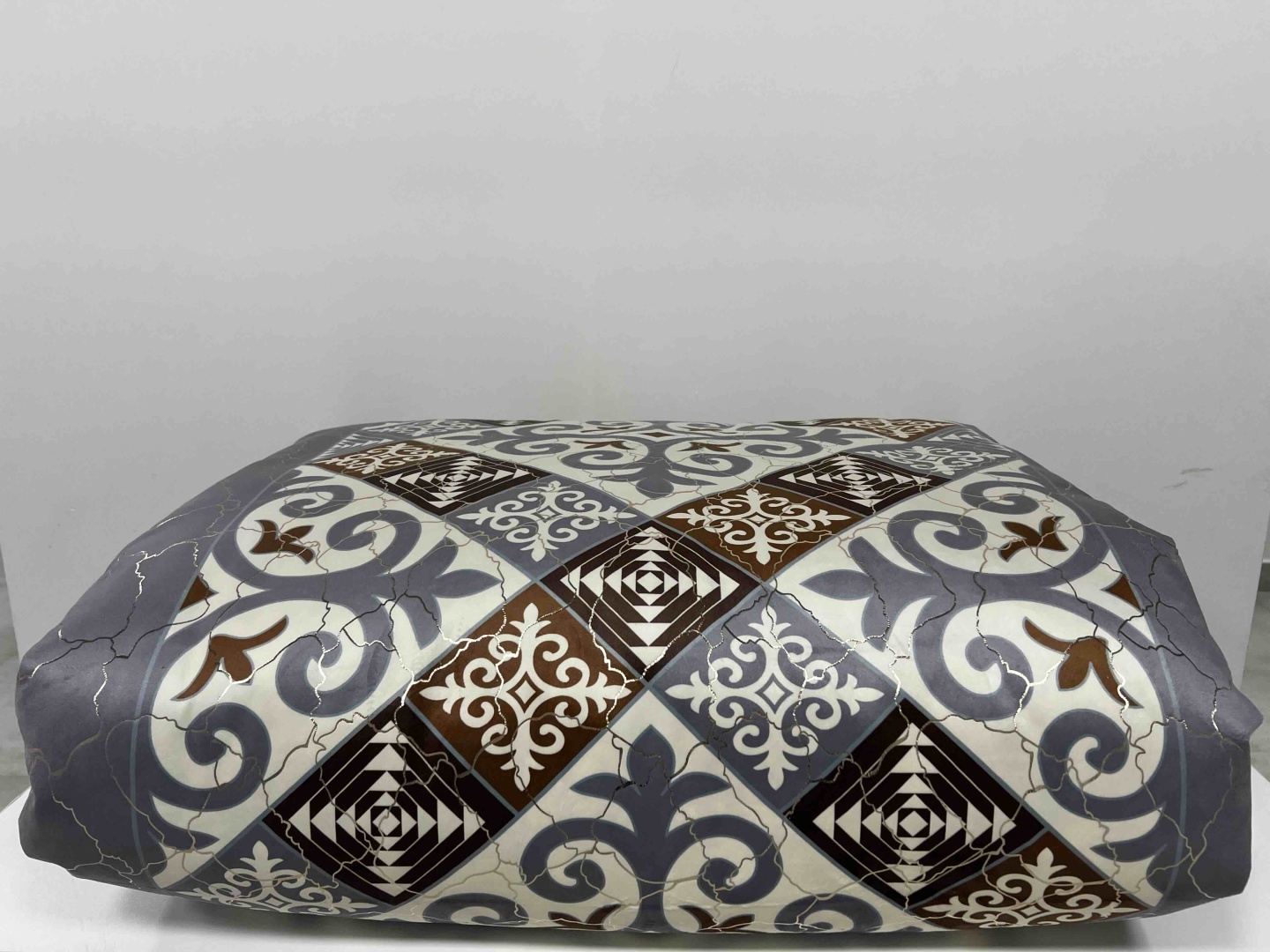 Quraq Kazakh heritage goods корпе 220x80 см, вата, бежевый, золотистый, светло - серый