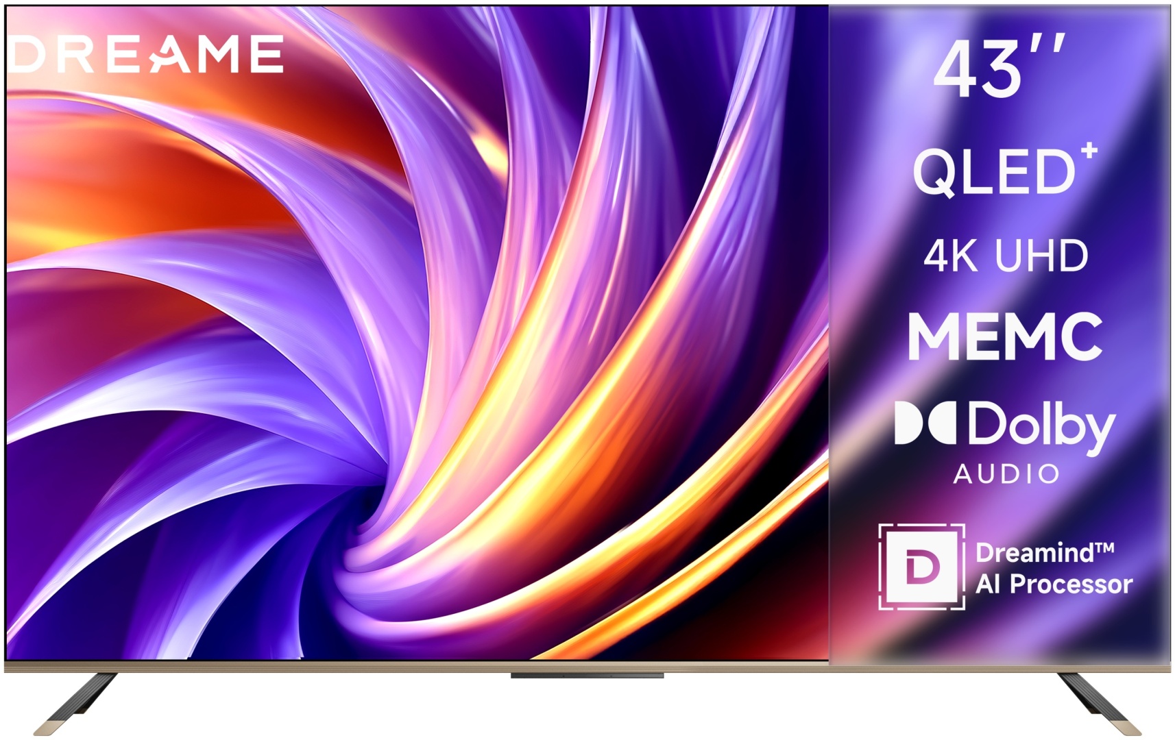 DREAME Vivid 43Q100 109 см черный