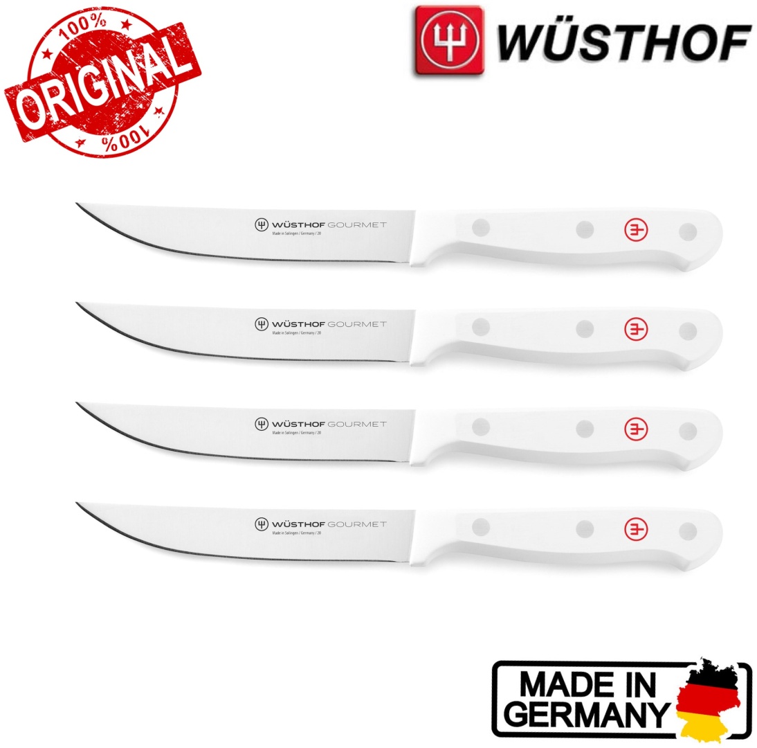Набор ножей WUSTHOF Gourmet Steak 11.4 см, лезвие: углеродистая сталь 4 шт