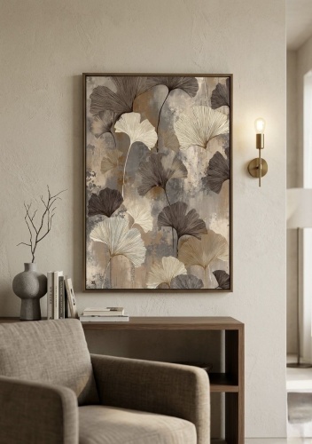 Boiay Art картина Шепот гинкго для интерьера офиса и дома 70x100 см