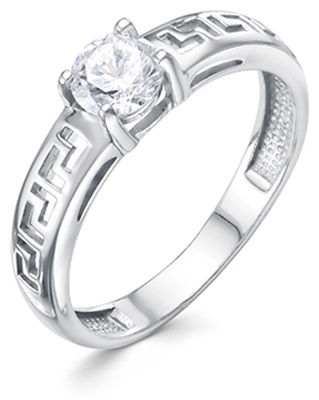 Lucente Silver RIN-LU-925-945721-165 размер 16.5 вес 1.41 г серебро, фианит