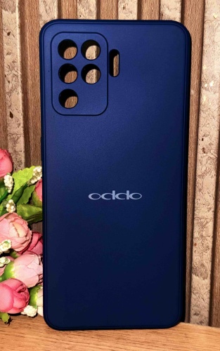 Чехол Nati.aks для OPPO Reno 5 lite темно-синий