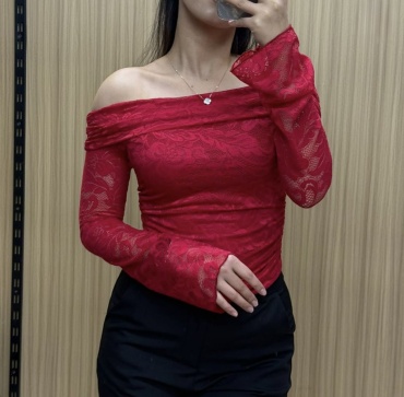 Лонгслив IN STYLE однотонный красный, розовый