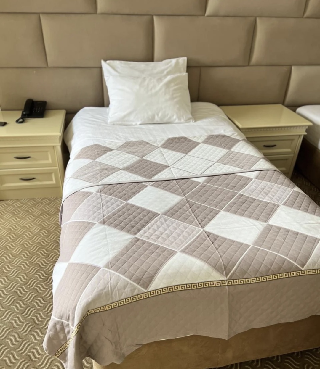 Покрывало HOME LIFE Ромб 150х200 см, муслин, белый, бежевый, мультиколор