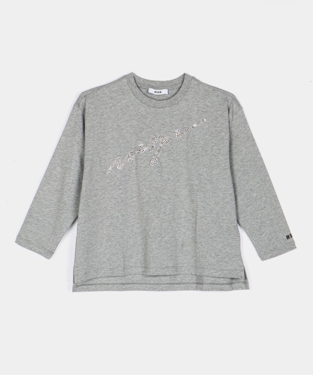 Лонгслив MSGM KID Логотип серый